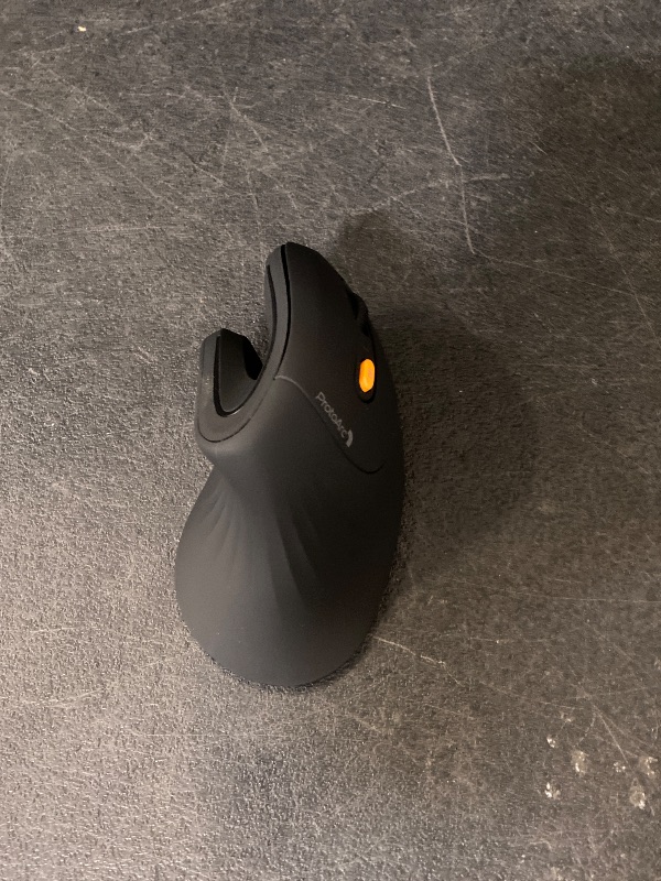 Photo 1 of ProtoArc Ergonomic Mouse, EM11 NL Bluetooth Rechargeable Wireless Vertical Mouse, 3 Multi-Device Connectivity for Computer/PC/Laptop, 2.4GHz Optical Mice for Windows, Mac OS, Black