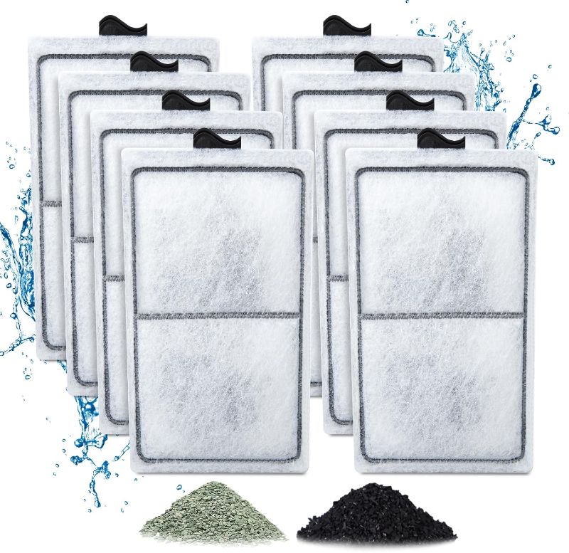 Photo 1 of 7 Pack PF-S Filter Cartridges Compatible with Top Fin Silenstream PF10 Power Filters, Remplacement Aquarium Carbon Cartridge with Zeolite