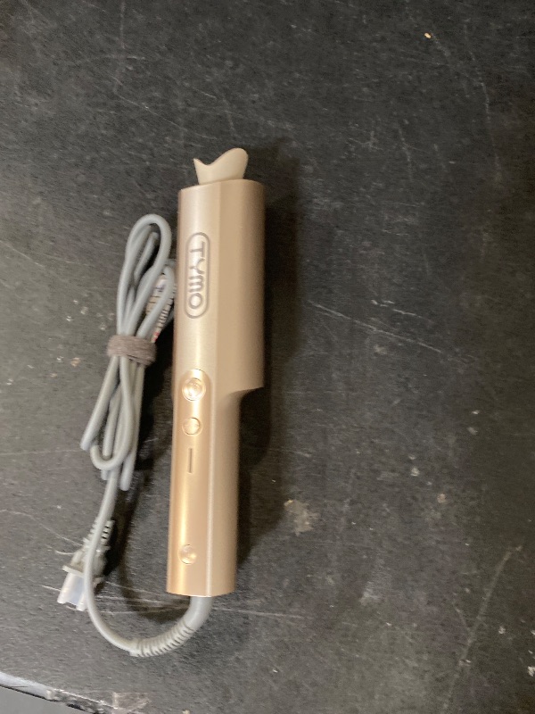 Photo 1 of Upgraded Automatic Rotating Curling Iron - TYMO CurlPro Plus Long Barrel Curling Wand for Long Hair, Ceramic Hair Curler for Women, Anti-Scald, Tangle-Free, 600M Ionic, Dual Voltage, Gold, 1 Inch