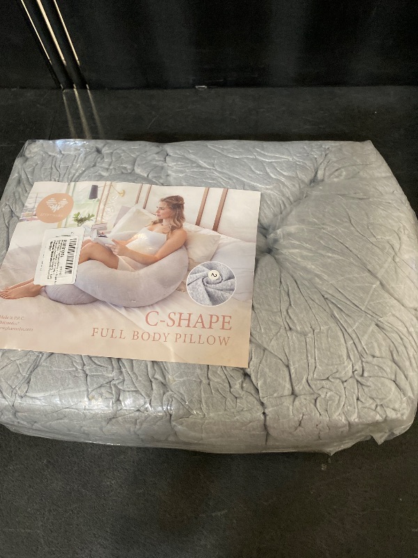 Photo 1 of Pharmedoc Pregnancy Pillows, U-Shape Full Body Pillow - Solid – Removable Jersey Cover - Grey – Pregnancy Pillows for Sleeping – Body Pillows for Adults, Maternity Pillow and Pregnancy Must Haves