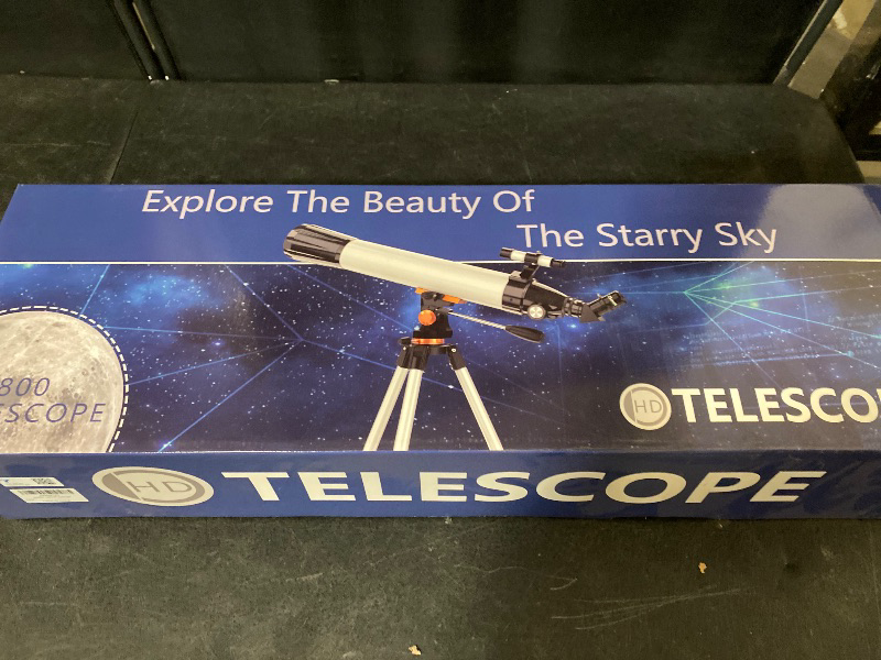 Photo 1 of Telescope, 90mm Aperture 800mm-Telescope for Adults & Kids, Professional Refractor Telescopes for Adults High Powered, Beginner-Friendly, Phone Adapter & Stable Stainless Tripod, Portable Carry Bag