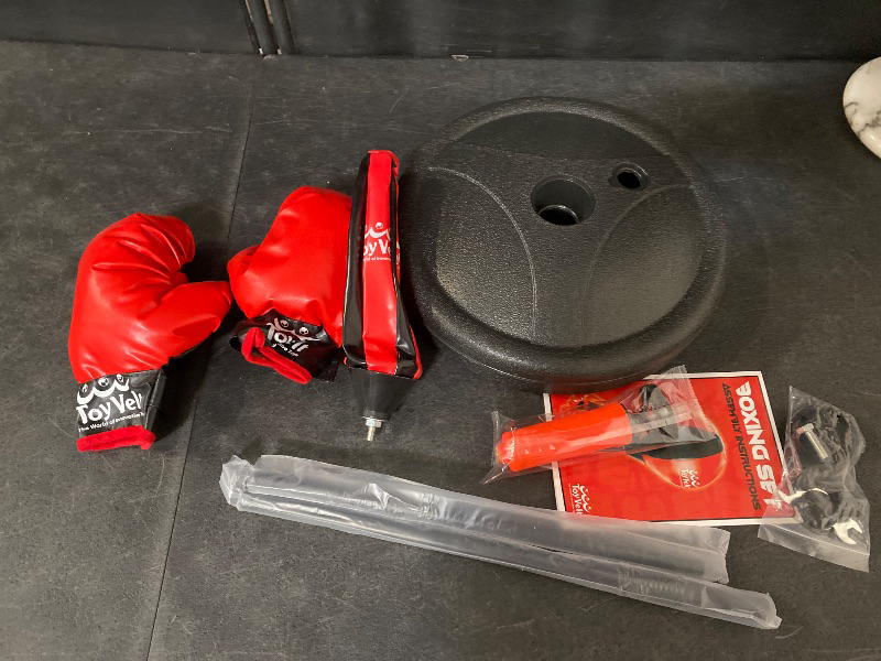 Photo 1 of Punching Bag for Ages 3 4 5 6 7 8+ Years Old Kids, Boxing Bag Set Toy with Boxing Gloves, Height Adjustable Punching Bag, Sport Toy for Boys & Girls, Ideal Christmas Birthday Gift for Kids