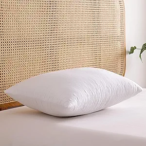 Photo 1 of Shatex Extra Firm Pillow Queen Size 28 x 20 inch, Bed Pillow with Adjustable Insert Provides Stronger Support - for Back, Stomach & Side Sleepers.
