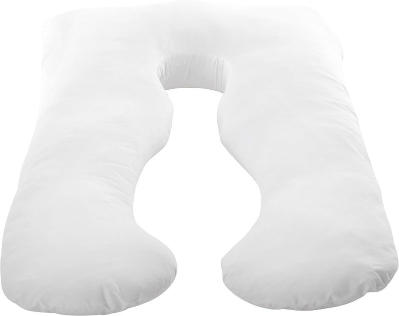 Photo 1 of Cheer Collection White Pillowcase for U Shaped Pillow