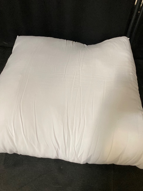 Photo 1 of EDOW Throw Pillow Insert, Lightweight Soft Polyester Down Alternative Decorative Pillow, Sham Stuffer, Machine Washable. (White, 18x18)