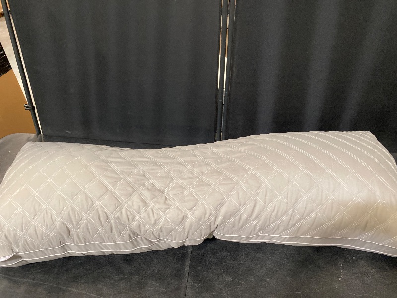 Photo 1 of Leeden Body Pillow for Adults - Premium Grey Firm Fluffy Long Pillows - 21 x 54 Soft Plush Full Body Pillows - Adjustable Side Pillow for Sleeping
