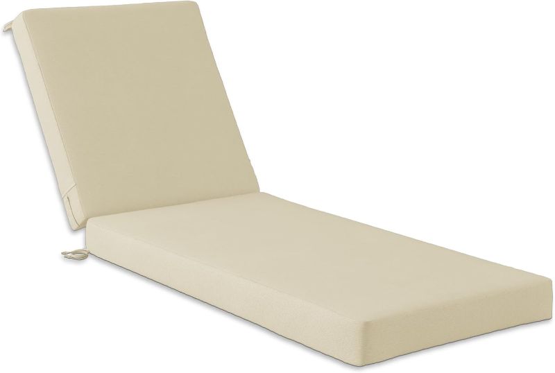 Photo 1 of Codi Outdoor Lounge Chair Cushion, Chaise Cushions for Patio Furniture, Double Waterproof Fabric for Pool,