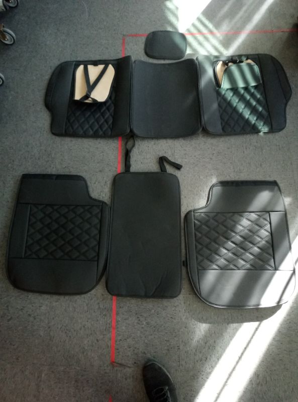 Photo 1 of Aierxuan Dodge Ram Back Seat Covers Waterproof Leather Custom Fit 2009-2026 1500, 2010-2026 2500/3500 Crew Quad Regular Cab Pickup Cushions Compatible with Split Bench 40/60(Rear Seat/Black)