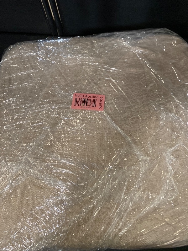 Photo 1 of AAAAAcessories D-Shaped Chair Cushions, 2" Thick Dining Chair Pads with Ties and Removable, Machine-Washable Cover, 17" x 16", Set of 4, Oatmeal Beige
