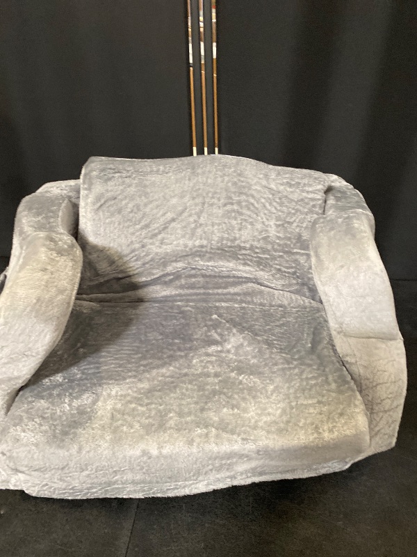 Photo 1 of Kids Chairs for Toddler, 2-in-1 Toddler Soft Sherpa Couch Fold Out, Convertible Sofa to Lounger for Girls and Boys, Grey