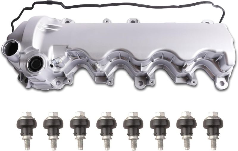 Photo 1 of Right Side Aluminum Valve Cover Compatible with 2004-2014 Ford F-150 F-250 F-350 Expedition Explorer Mustang Lincoln Mark LT Navigator Mercury Mountaineer
