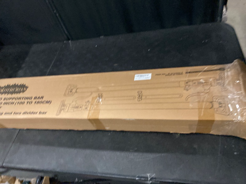 Photo 1 of HOLOTHURIAN Adjustable Cargo Bars for Pickup Truck Bed Cargo Bars for SUVs, Trailers, Vans, Adjustable from 40" to 70", Comes with Premium Cargo Net Organizer and Divider Bar, 2-Pack