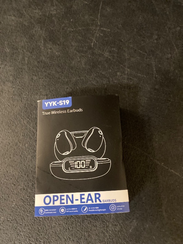 Photo 1 of Ultra Open Ear Earbuds - Ergonomic Clip-On Earbuds, Small Bone Conduction Over-The-Ear Headphones with Waterproof Design, Perfect Running Headphones for Sports and Fitness