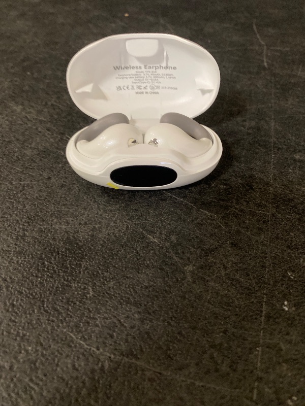 Photo 1 of Ultra Open Ear Earbuds - Ergonomic Clip-On Earbuds, Small Bone Conduction Over-The-Ear Headphones with Waterproof Design, Perfect Running Headphones for Sports and Fitness