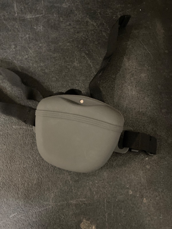 Photo 1 of Dog Treat Pouch with Training Clicker, Upgrade Stronger Magnetic Closure to Avoid Spilling, 1.67 Cup Silicone Treat Bag Fanny Pack with Waist Belt for Pet Training Walking (Grey)