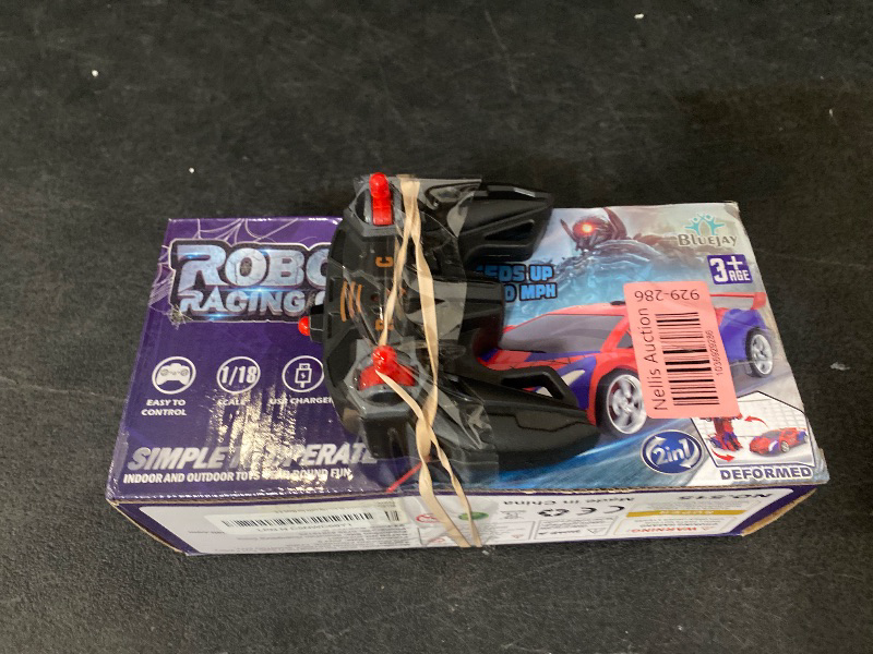 Photo 1 of Spider Transform RC Cars Toys with Eye & Underbody Lights, 2.4GHz Remote Control Car One-Button Deformation, Fast 360°Rotation Robot Toys Birthday Gifts for 3 4 5 6 7 8 9 10 Year Old Boys Age 4-7 8-12