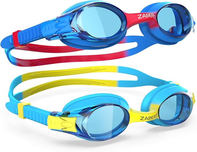 Photo 1 of K20 Swimming Goggles for Kids Girls Boys Age 3-10 Years Old, Anti-fog 100% UV Protection with Travel Bag