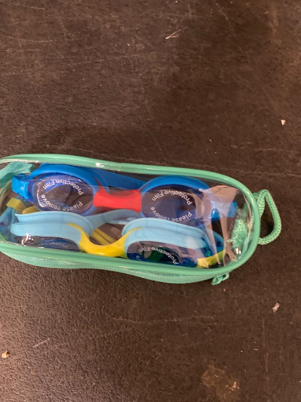 Photo 1 of K20 Swimming Goggles for Kids Girls Boys Age 3-10 Years Old, Anti-fog 100% UV Protection with Travel Bag