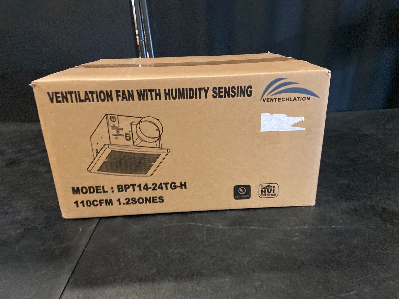 Photo 1 of Bathroom Exhaust Fan 110CFM 1.2Sone, Quiet Bath Fan with Humidity sensor, Energy-Saving Household Ventilation Fan, No Attic access Needed Installation for Ceiling Mounted, White