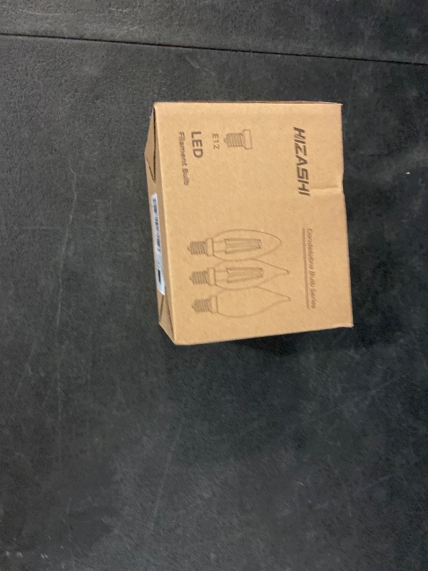 Photo 1 of Hizashi LED Frosted Candelabra Light Bulbs, E12 LED Bulb 40W Equivalent, Dimmable 2700K Warm White, Chandelier Light Bulbs, 90+CRI, 450LM, Flame Tip CA10, UL Listed, 12 Pack