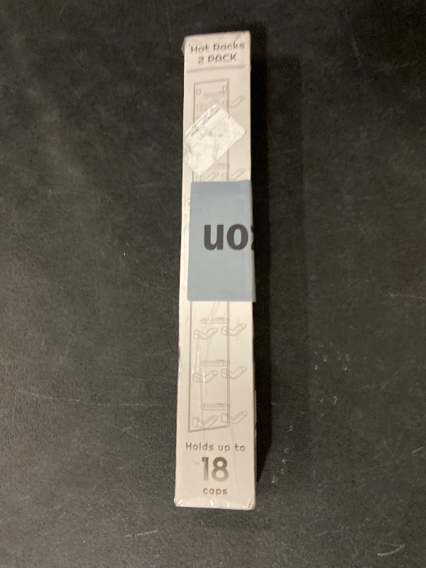 Photo 1 of 2 Pack Hat Organizer for Baseball Caps, Strong Adhesive Hat Rack for Wall, Multilayer Hat Storage Display Holder, Wall Mounted Hat Hooks Hold up to 18 Hats for Closet Door and Bedroom (Black)