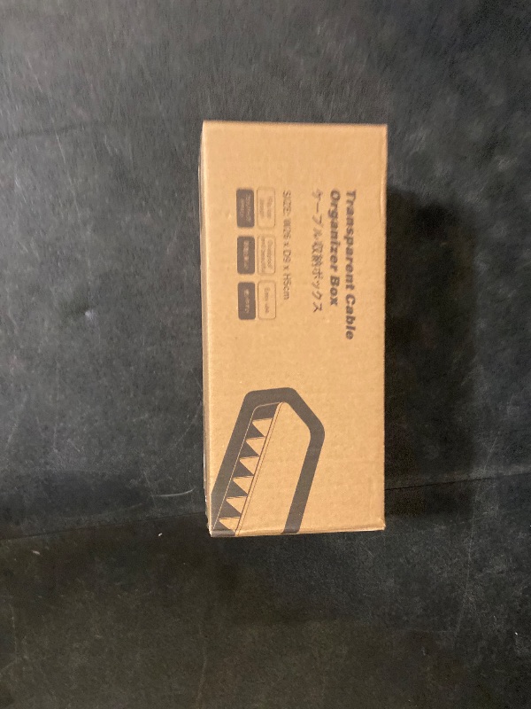 Photo 1 of 2 Pcs Cable Organizer Storage Box with 14 Wire Ties,Desktop Cable Management Box with Lid,Power Cord Organizer for Office,Home,Desk Accessories Storage Stationery Supplies White