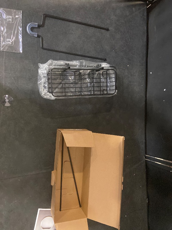 Photo 1 of Epicano Shower Caddy Hanging, Anti-Swing Over Head Shower Caddy Rustproof with Hooks for Towels, Sponge and More, Matte Black