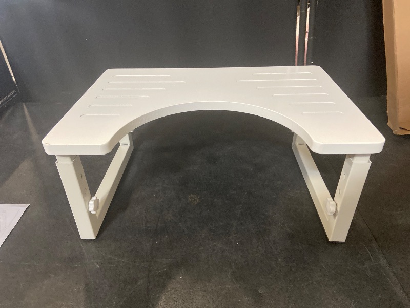 Photo 1 of AmazerBath 8.5 Inches Bamboo Toilet Stool Squat for Adults, Collapsible Poop Stool for Bathroom, 0.79" Thickness Squatting Potty with Non-Slip Strip, No Assembly Required, White