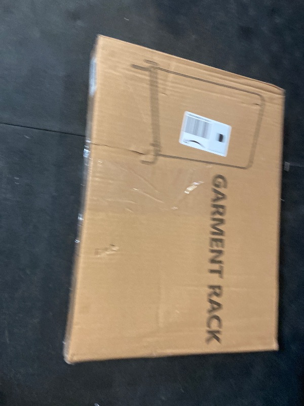 Photo 1 of JIUYOTREE Metal 43.3 Inches Garment Rack with Bottom Shelf Clothing Rack for Hanging Clothes Coats Skirts Shirts Sweaters Gold