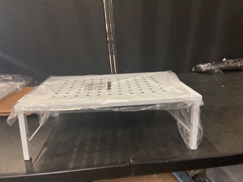 Photo 1 of HUANUO Monitor Stand, Monitor Stand Riser 3 Height Adjustable, Monitor Riser with Airflow Vents, Laptop Stand for Desk, Laptop Riser, Desk Organizer for Monitor, 15.6" Laptop, PC, Printer