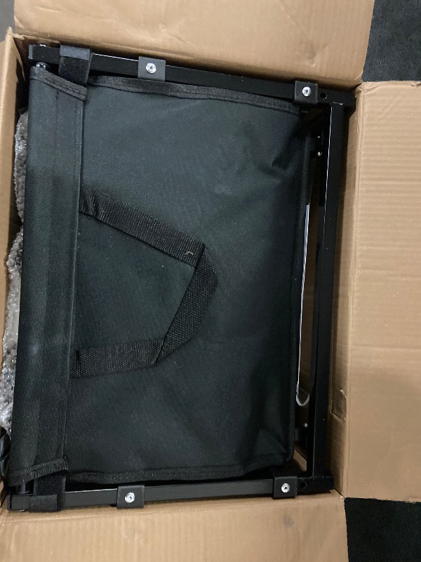 Photo 1 of Collapsible Wagon Cart Foldable with 350lbs Weight Capacity, Lightweight Utility Shopping Cart with Wheels, Folding Grocery Wagon Carts Portable for Beach Garden Sports and Camping, Black