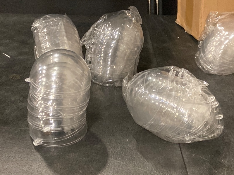 Photo 1 of HAKZEON 48 Pack 3.14 Inch Hanging Globe, 80mm Transparent Decorative Ball, Plastic Clear Fillable Baubles Ball for Festivals Ornaments Party, Home Decorations, Wedding, Birthday, Gifts, DIY Crafts