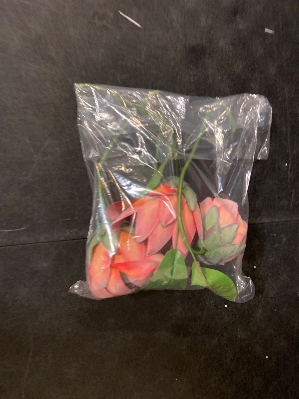 Photo 1 of Artificial Flowers Fake Silk Protea Cynaroides Plastic Flower Arrangements Decor Bouquet for Wedding Table Centerpieces 3pcs (Pink)