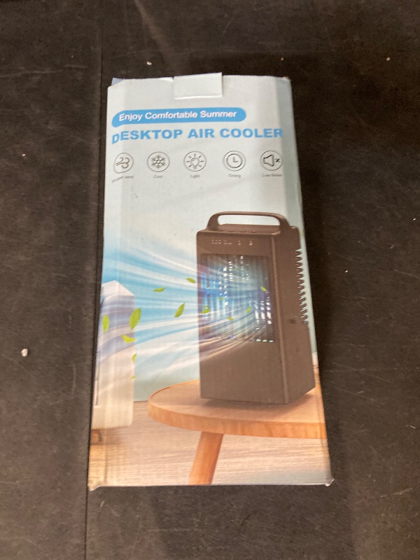 Photo 1 of Portable Air Conditioners?Portable AC Small Air Conditioner Fan, Quiet Mini Evaporative Cooler with Handle,2/4H Timer 3 Speeds,Mini Air Conditioner with 7 Color for Home, Bedroom, Office, and Outdoor