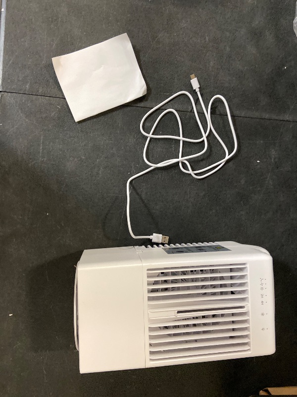 Photo 1 of Portable Air Conditioners?Portable AC Small Air Conditioner Fan, Quiet Mini Evaporative Cooler with Handle,2/4H Timer 3 Speeds,Mini Air Conditioner with 7 Color for Home, Bedroom, Office, and Outdoor