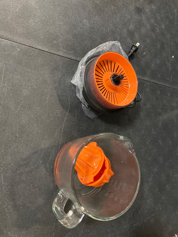 Photo 1 of Citrus Juicer with 2 Interchangeable Cones, Premium Glass Container, Easy-to-Clean, Compact Design, Perfect for Limes, Oranges, and Lemons - Durable, Hygienic, and Versatile for Everyday Use