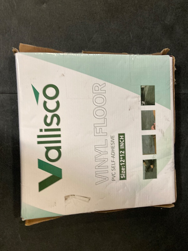 Photo 1 of 30-Pack Peel and Stick Vinyl Floor Tiles, 12"x12" Self-Adhesive Waterproof Peel and Stick Flooring Planks DIY for Bathroom, Kitchen, Living Room, Cover 30 Sq. Ft Black