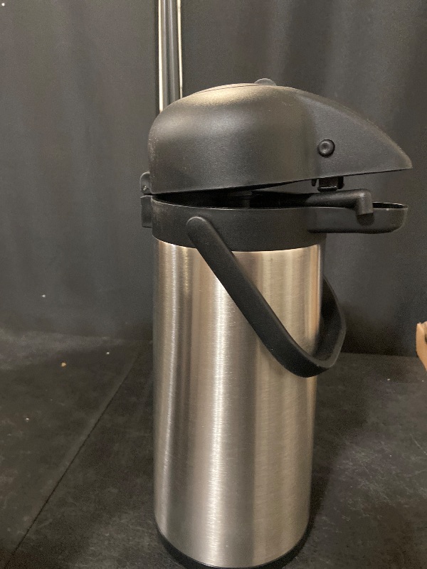 Photo 1 of Coffee Carafe for Keeping Hot - 102oz/3L Airpot Coffee Dispenser with Pump - Insulated Stainless Steel Hot Beverage Dispenser for Parties - Thermal Carafe for Hot Drinks, Water, Tea, Chocolate
