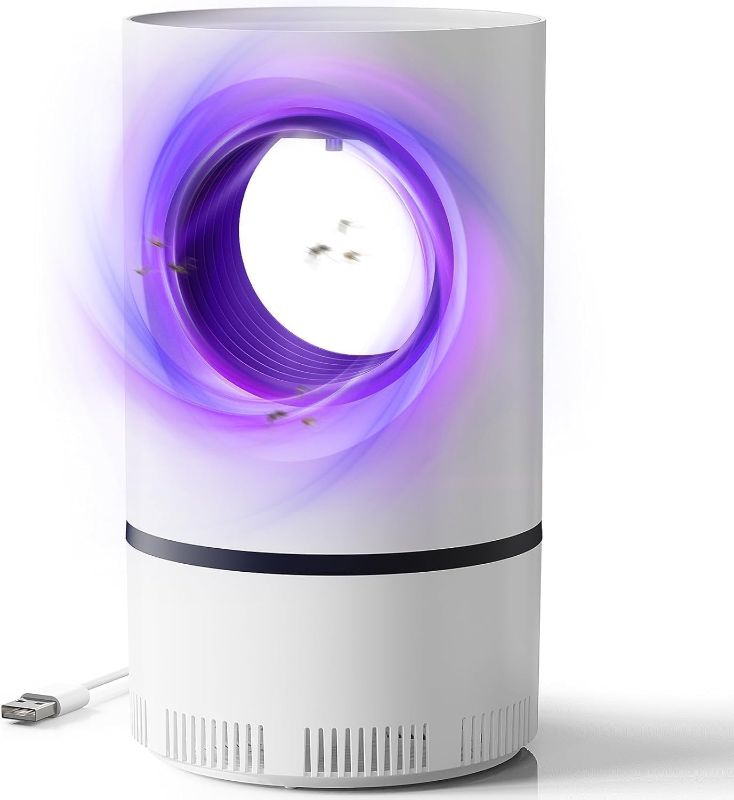 Photo 1 of Bug Zapper, Electric Mosquito & Fly Zappers/Killer - Insect Attractant Trap Powerful Bug Zapper Light, Hangable Mosquito Lamp for Home, Indoor, Outdoor, Patio (White)
