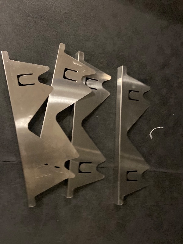 Photo 1 of 2Pcs Stainless Steel Stove Gap Fillers, Adjustable Kitchen Stove Counter Gap Cover Range Trim Kit for Kitchen Countertop