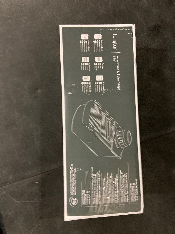 Photo 1 of Fullstar Mandoline Slicer for Kitchen, Fruit Cutter, Cheese Grater, Cucumber Slicer, Veggie Spiralizer, Food Cutter & Kitchen Gadgets with Safety Glove (6 in 1, White)