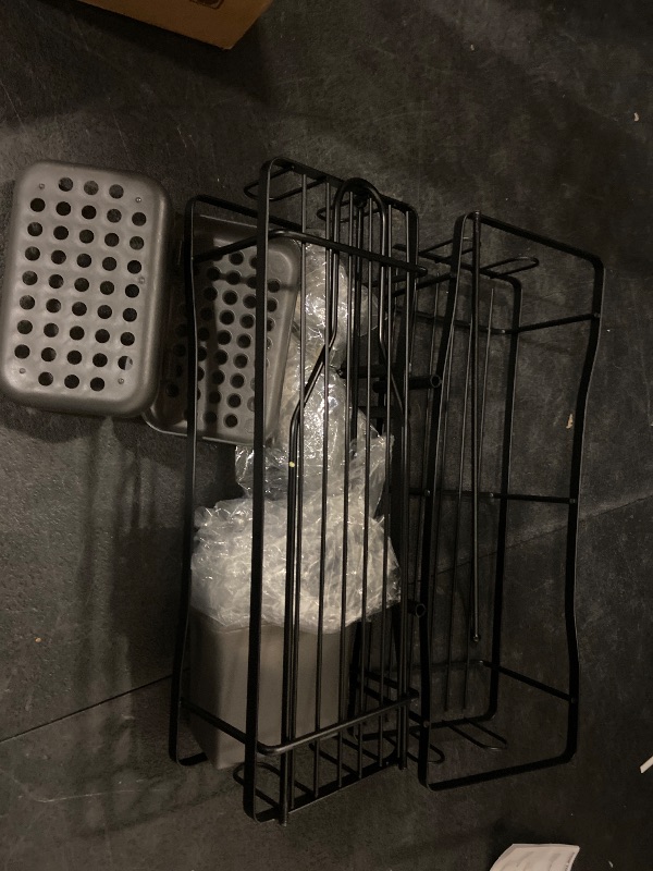 Photo 1 of Hanging Shower Caddy Bathroom Organizer: Rustproof Shower Shelf Racks Over Shower Head - No Drilling Inside Bath Shower Rack Shelves Over Showerhead for Shampoo with Soap Holder Black