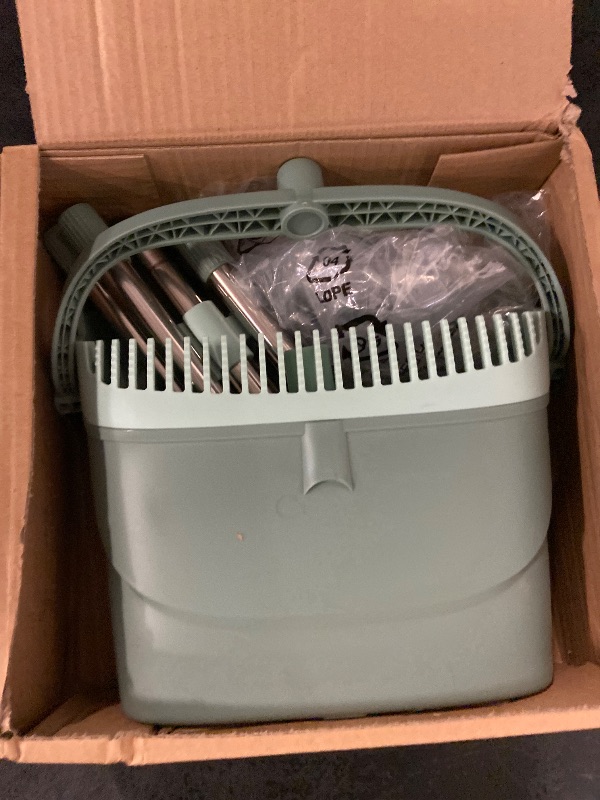 Photo 1 of kelamayi Upgrade Broom and Dustpan Set, Large Size and with Long Handle, Upright,Ideal for Indoor Outdoor Garage Kitchen Room Office Lobby Use (Green)