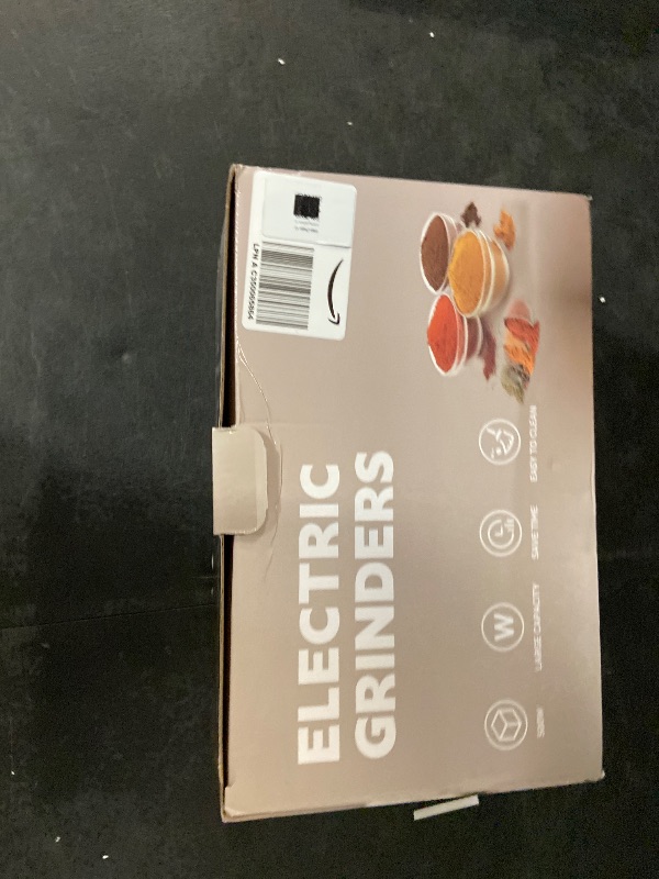 Photo 1 of Electric Spice and Nut Grinders - 3 Stainless Steel Blades, 1 Filter, 1 Brush - 500W Grinder for Kitchen Dry Use (Black)