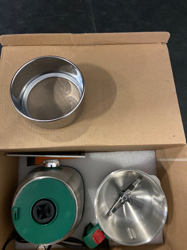 Photo 1 of Electric Spice and Nut Grinders - 3 Stainless Steel Blades, 1 Filter, 1 Brush - 500W Grinder for Kitchen Dry Use (Black)