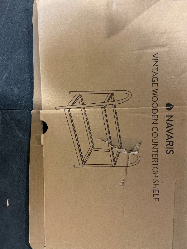 Photo 1 of Coffee Bar Accessories, 2-Tier Coffee Bar Organizer with 4 Coffee Cup Holder Hooks, Mul-tifunctional Wooden Beaded Coffee Station Countertop Stand Shelf for Kitchen Home Officev