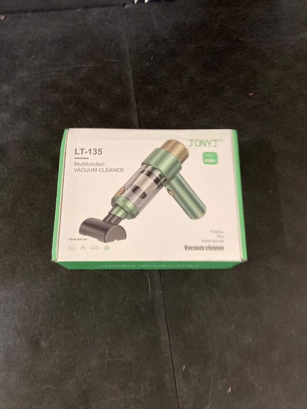 Photo 1 of JONYJ Handheld Car Vacuum Cleaner, 16000PA Hand Held Vacuum Portable Cordless, 2 in 1 Air Duster and Vacuum Cleaner with LED Light, Multi-Nozzles, 120W High Power Mini Vacuum for Home, Pet, Office