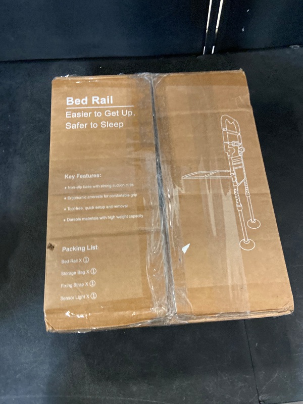 Photo 1 of Bed Rails for Elderly Adults Safety, ASTM Approved Adjustable Bed Assist Rail for Seniors, Non-Slip Ergonomic Handle, 400lb Weight Capacity, Storage Pocket & Fixing Strap, Fits Twin/Full/Queen/King