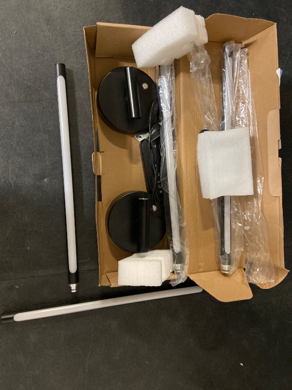 Photo 1 of Battery Operated Wall Sconces Set of Two, 35 Inch Wireless LED Sconces Wall Lighting with Remote Control Dimmable, Rechargeable Wall Lights, Wall Lamp Indoor for Living Room Bedroom Hallway - Black