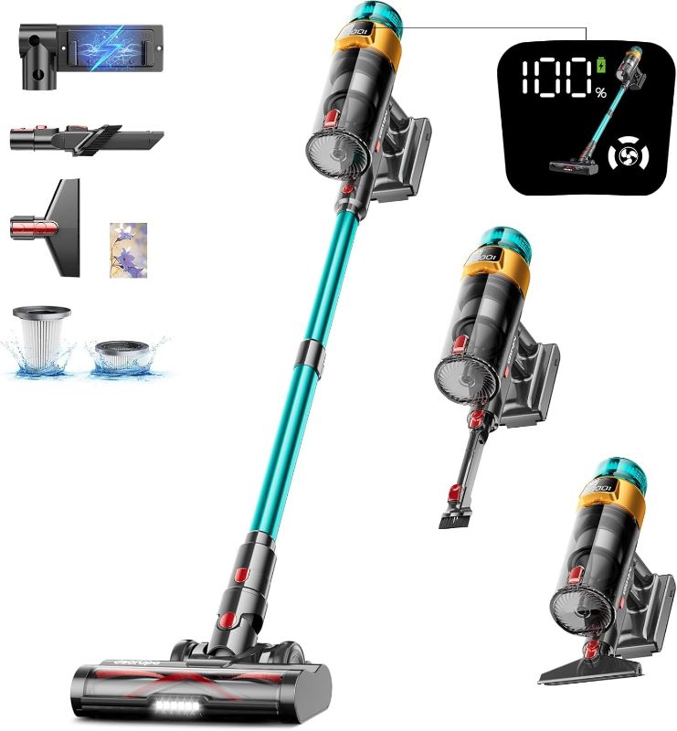 Photo 1 of Cordless Vacuum Cleaner, 580W 48KPA 70Mins Vacuum Cleaners for Home, Stick Vacuum with Charging Dock Station, Anti-Tangle Wireless Vacumm, Rechargeable Cordless Vacuum for Pet Hair/Carpet/Hard Floor